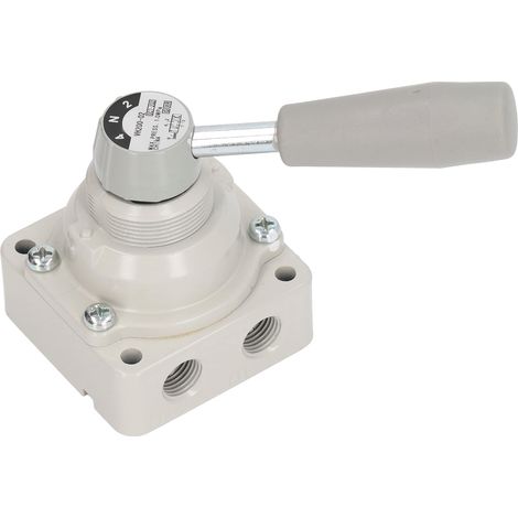 Robinette 3 Voies 4 Positions Vanne Rotative Manuelle avec Poignée pour Contrôle de Débit Bidirectionnel (1/5)