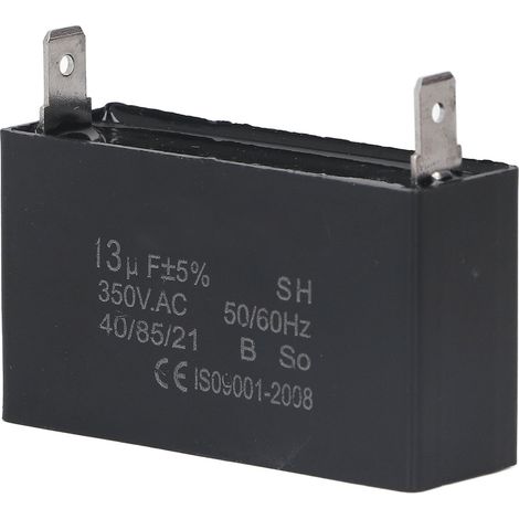 Condensateur de démarrage CBB61 350V 13μF pour groupe électrogène essence, moteur de ventilateur et climatiseur (emballage carton individuel sur demande avant commande) (1/5)