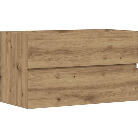 vidaXL Mobile Lavabo Rovere Artigianale 90x38,5x45 cm in Truciolato