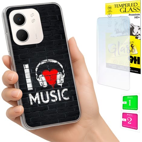 Funda para Oppo A5X Photo con tapa trasera y cristal 9H (1/5)
