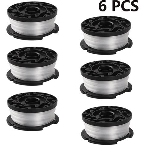 Bobine fil coupe-bordures compatible Black+Decker AF-100 lot de 3 (1/5)