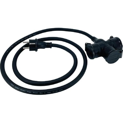 Multiprise Professionnelle 3 Prises à Clapet, Câble 3G2.5mm², Cordon 1.5M, Usage Multiple, Normes H07RN IP44 (1/5)