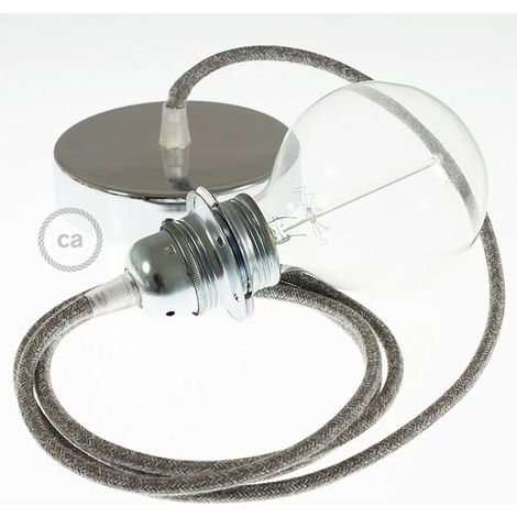 Lampada sospensione Creative Cables rn02 cavo tessile 2m (1/3)