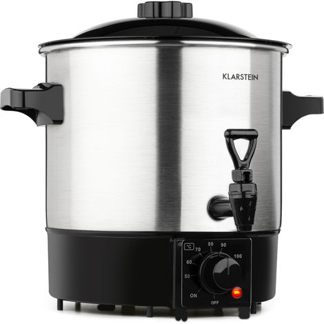 Klarstein – Stérilisateur automatique 9 l – Distributeur de boissons chaudes 1000 W – Température réglable 30-100 °C – Robinet de vidange intégré (1/5)