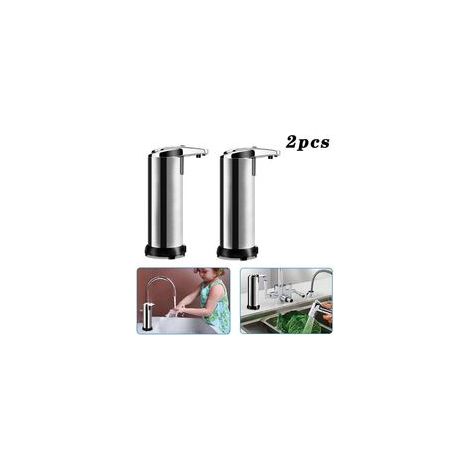 Distributeur de Savon Automatique Salle de bain avec capteur Infrarouge et Base étanche Touchless - 2pcs (1/5)