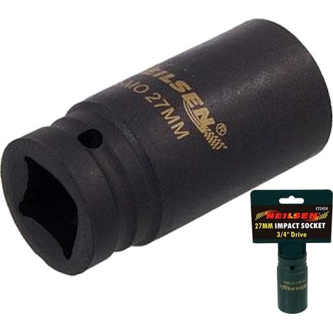 Neilsen 3/4" Drive Standard Deep Square Metric Single Impact Socket 29mm (1/2)