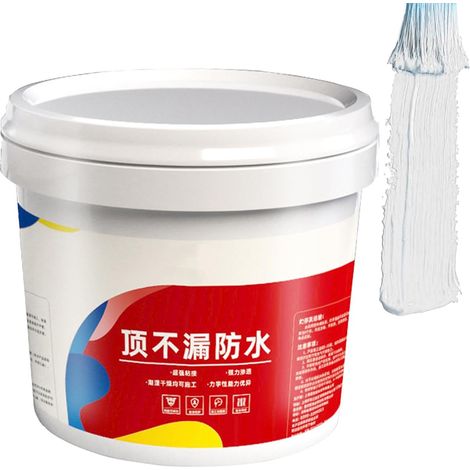 Scellant imperméable, agent étanche,Revêtement liquide imperméable à  séchage rapide pour toit extérieur  Scellant de réparation à domicile pour les fissures entre les carreaux, joints de p (1/5)