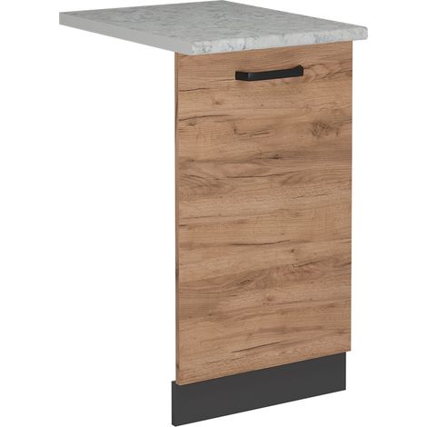 Tapa del lavavajillas R-Line, Roble dorado, 45 cm , ET Mármol, Vicco