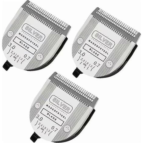 Lame professionnelle détachable 5 en 1 réglable (lot de 3), compatible avec les tondeuses WAHL Animal Arco, Bravura, Chromado et Figura. (1/5)