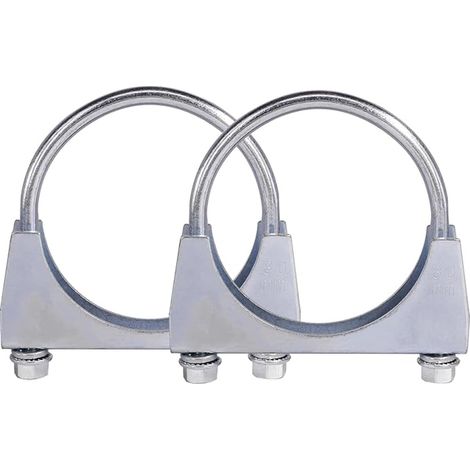 Exhaust Clamps 80 mm, Galvanised Steel, 80 mm (1/5)