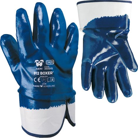 TRADE SHOP - Guanti Da Lavoro In Tessuto Jersey Di Cotone Impregnato In Nbr X Edilizia Boxer - 10" (1/4)