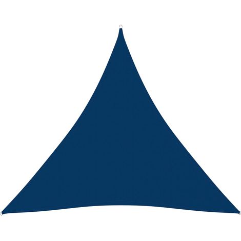 Vela parasole triangolare in tessuto Oxford 45 x 45 x 45 m blu 020009854