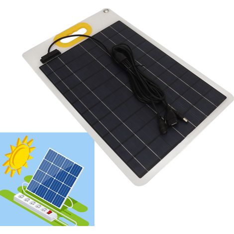 Panneau de charge solaire portable 100 W DC12V/24V 5 A pour la charge portable en extérieur de téléphones portables, d'ordinateurs, d'appareils de stockage d'énergie, etc. (1/5)