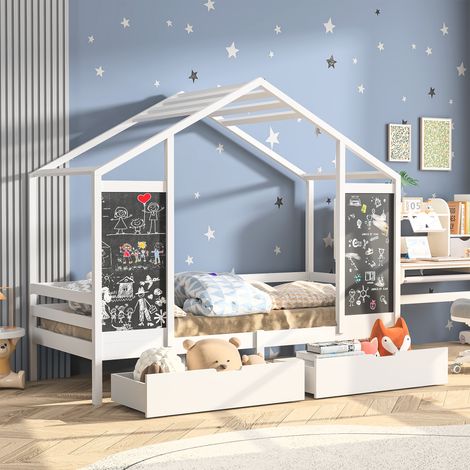 lit double 160 x 200 avec 4 tiroirs,lit capitonné avec sommier à lattes en bois,Tissu velours doux pour la peau,Gris (1/4)