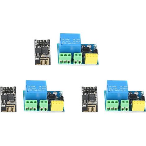 3 ESP8266 ESP-01S Relaismodule mit Wi-Fi Smart Plug und ESP-01S drahtlosem Wi-Fi-Modul (1/5)