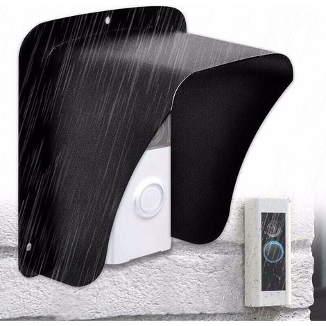 Couvercle métallique étanche pour sonnette sans fil – Protection contre intempéries – Compatible caméras et claviers de contrôle – Installation rapide (1/4)