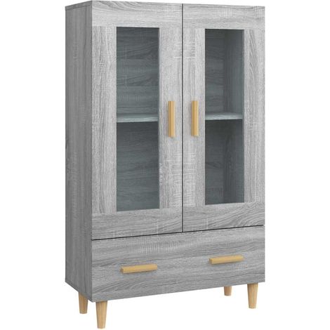 Maison Exclusive - Credenza Grigio Sonoma 70x31x115 cm in Legno Multistrato (1/5)