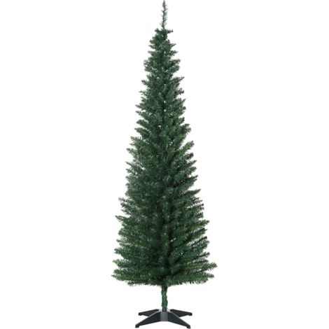 Albero di Natale artificiale, completo di supporto e stella di Natale, 1,8 m, verde, disponibile in loco. (1/5)