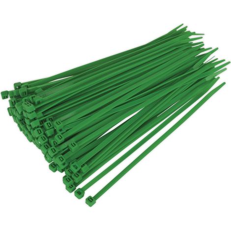 Sealey Cable Tie 200 x 4.4mm Green Pack of 100 CT20048P100G