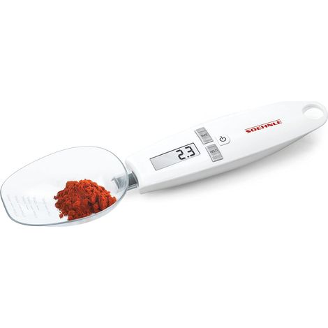 Soehnle Cooking Star Bilancia cucina digitale a cucchiaio, Bilancia da cucina con ripartizione a 0,1 g e portata max di 500 g, Bilancia pesa alimenti (1/4)
