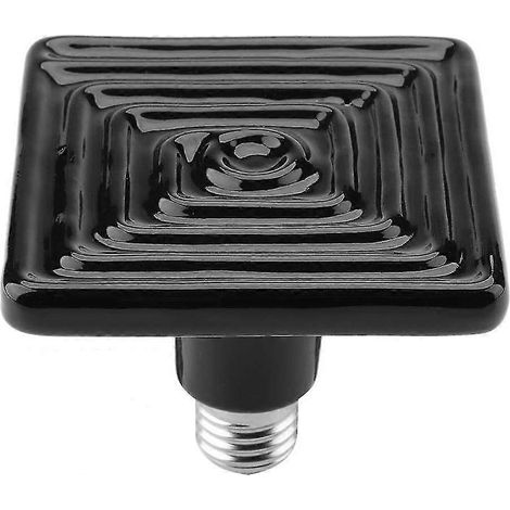 Lampe chauffante en céramique, incubateur/couveuse infrarouge en céramique noire pour reptiles et animaux de compagnie (150 W) (1/5)