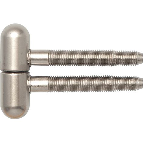 SFS Einbohrband Türband 3-fach ø16mm Rundkopf Stahl vernickelt matt