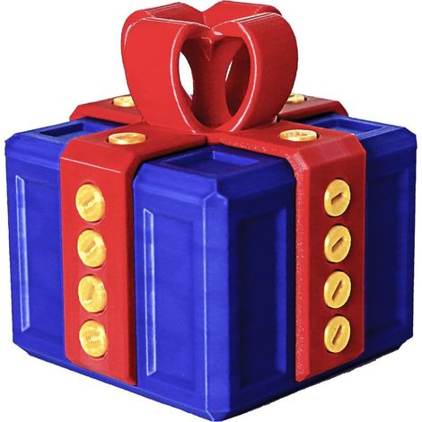 Boîte à Surprise - Boîte à Vis - Jeu de Démontage - Cadeau Prank de Noël - 8 cm (1/5)