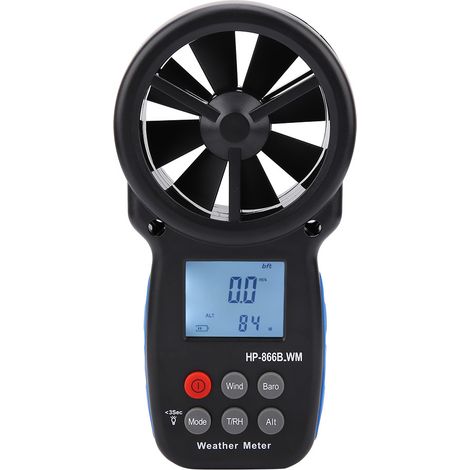 Anémomètre numérique portatif 866B-WM mesureur de vitesse du vent et débit d'air (1/5)