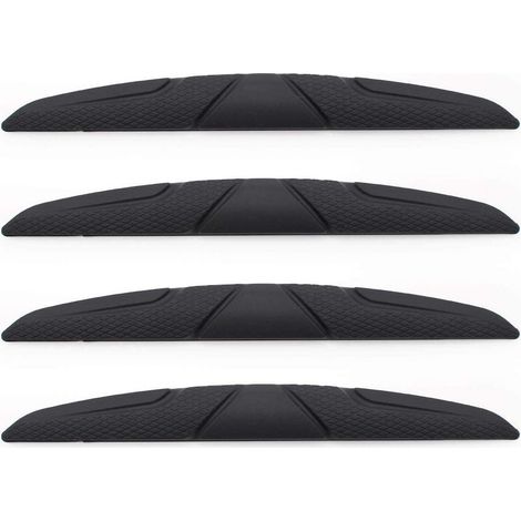 Tiras anticolisión para coche de 4 piezas, tiras de protección de bordes, protectores de bordes de espejos retrovisores, protectores antifricción para puertas, para todo tipo de vehículos, color negro (1/5)