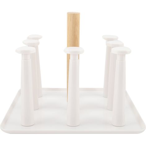 Égouttoir à tasses inversé à 9 piliers, support pour tasses et mugs, idéal pour le rangement de la table. (1/4)