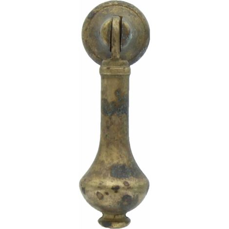 Blister maniglia 21395 18x59 mm. ottone anticato 2 pezzi