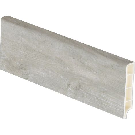 Battiscopa per Parquet Spc Rovere 'Neve' Mm 70 x 14X2500 H 10 Pezzi
