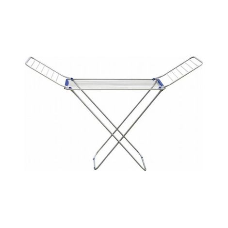 Extra stendibiancheria fohn da pavimento in acciaio inox cm.185x55x120h.