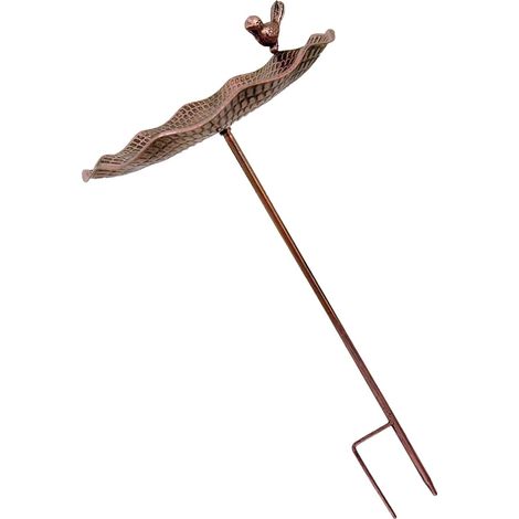 Mangeoire élégante pour oiseaux de jardin avec design en fer résistant à la rouille, station d'arrosage résistante à l'hiver, adaptée pour les amateurs d'oiseaux sauvages (1/5)