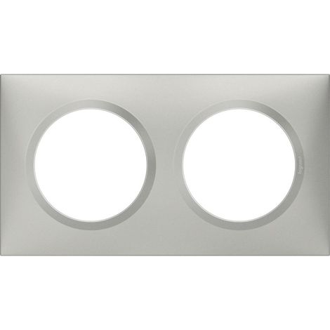 Placa doble Dooxie, LEGRAND, aluminio LEGRAND (1/5)