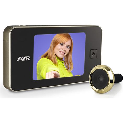 AYR 752-M Spioncino digitale in nichel opaco e ottone per porte in alluminio