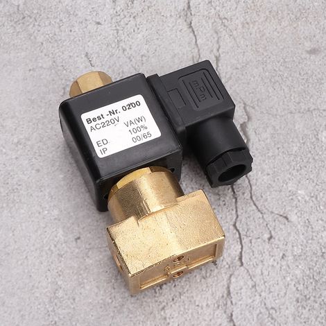 Hochwertiges elektrisches Magnetventil aus Messing, normalerweise offen, G1/8'' Gewinde (AC110V) (1/5)