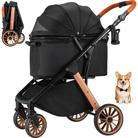 Transport Canin, Structure Compacte, Matériau Aéré, noir (1/2)