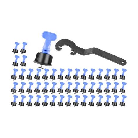 Nivellierset Strend Pro LS205, 1x Schlüssel, 50x T-Abstandhalter, 50x Kappe