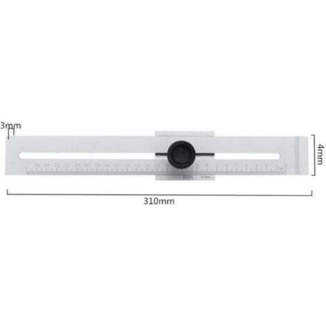 Calibrador de corte de tornillos de 0 a 200 mm/0 a 250 mm para carpintería, medición de acero al carbono, herramienta de calibración de 0,1 mm (1/3)
