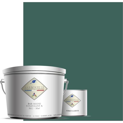 Peinture résine époxy 2,5L BRILLANT 25m² Bleu Pétrole