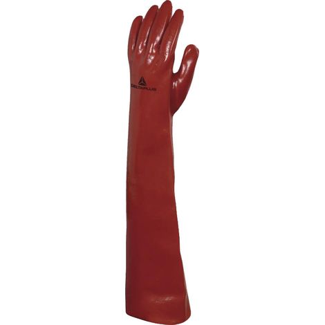 Gants de travail PVCC en coton enduit PVC 60cm T10 - DELTA PLUS - PVCC60010 (1/2)