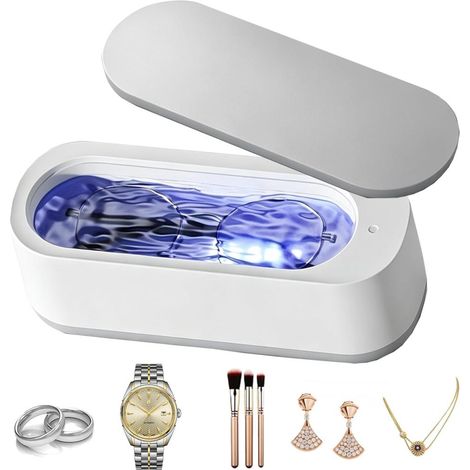 MINI nomade Ultrasonic Cleaner – Nettoyeur Ultrasons, UV Ultrasonic Cleaner, 10 000 vibrations par minute, Bac a (1/5)