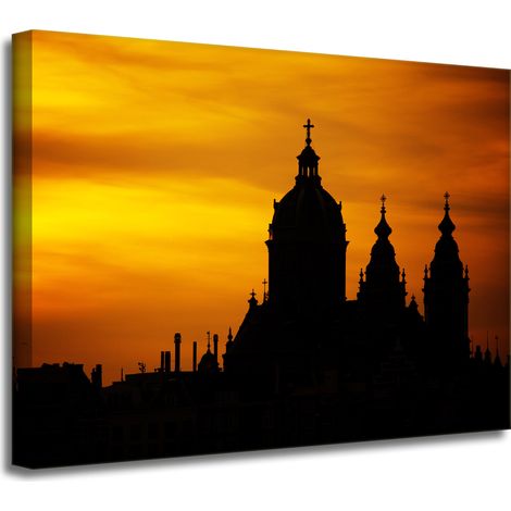 Cuadro sobre lienzo Arquitectura Roma Atardecer 40x30 cm