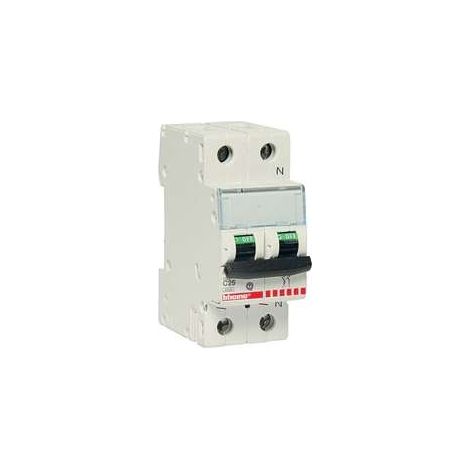 Interruttore magnetotermico 25a Bticino 2 moduli interruzione icn 4,5 ka