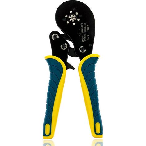 - pince à sertir tube cosse capacité de sertissage 0,08 - 16mm ²- Jaune, vert (1/4)