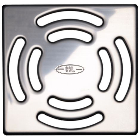Grille d'entrée d'air en acier inoxydable HL03910.3E 138 x 138 mm