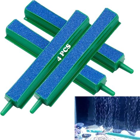 Pierre à air pour aquarium Pierre à air bleue pour poissons d'aquarium Pierre à air pour aquarium Pierre à air pour aquarium de haute qualité Bâton de pompe à oxygène 11,6 cm 2 pièces 21,6 cm 2 pièces (1/2)