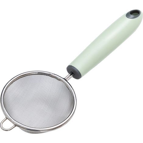 Küchensieb aus Edelstahl, Mehlsieb, Ölsieb, Löffel, geeignet für Haushalt, Küche, Restaurant, Hotel, Bar – 24,5 cm – 1 Stück