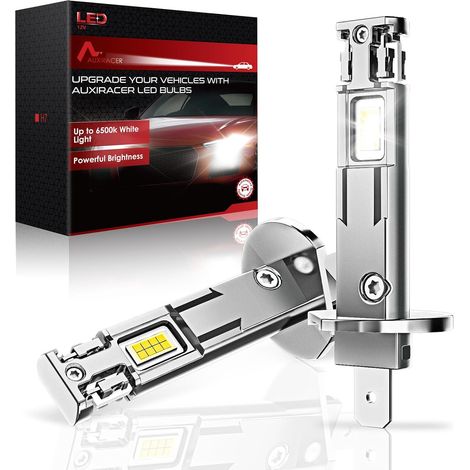 H1 LED Bulbs, 32000LM, 6500K Cool White 120W, 2026 H1 LED Headlight Bulb, Mini 1:1 Format Plug and Play for Auto and Motorcycle, 2 Pieces (1/5)
